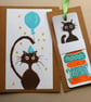 Handprinted Cat Bookmark - Image 4
