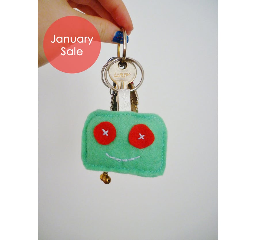 Sale - Free Postage - Rectangle Face Keyrings - Folksy