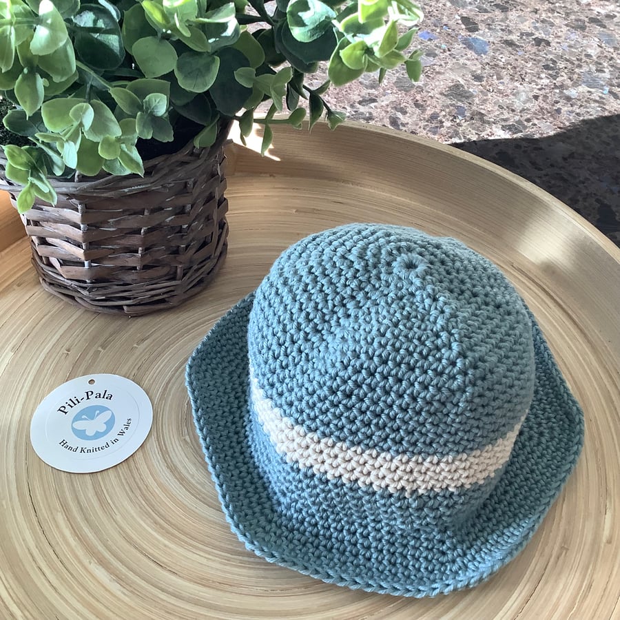 Cotton Bucket Hat 0-6 Months