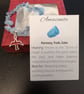 Amazonite Natural Gemstone Bracelet with charm and meaning card 