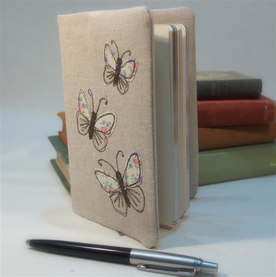 SALE ITEM A6 Notebook Journal Butterfly Handmade Nature Wildlife