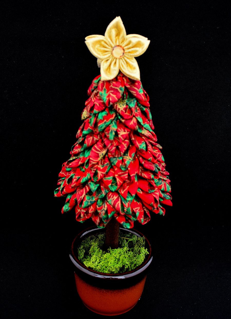 Christmas Tree In Festive Fabric (Made To Order)