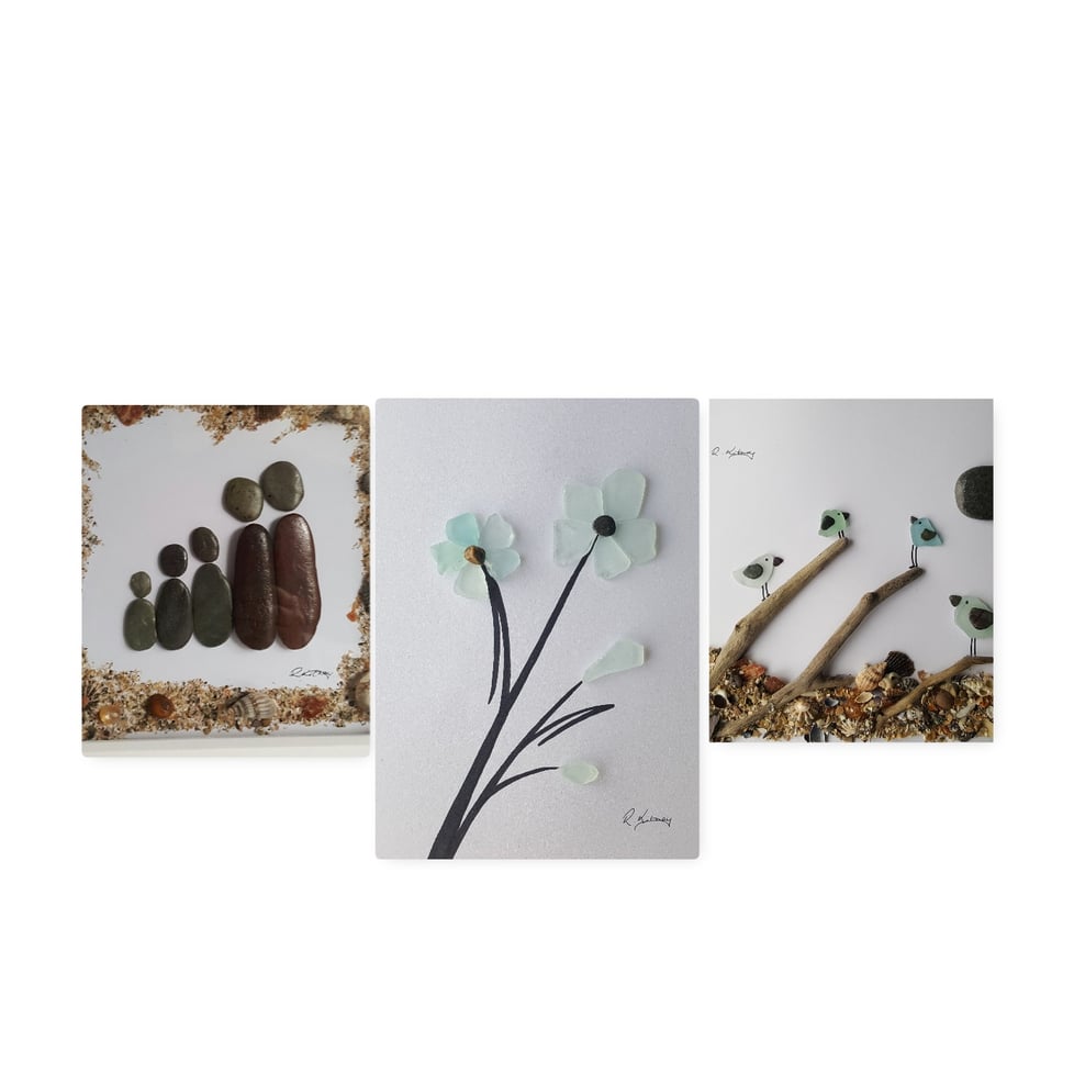 Cornish Beach Pebble Art