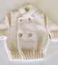 Hand knitted babys merino jacket  - Image 1