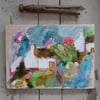 Small semi abstract cottage painting  'Cornwall calling '