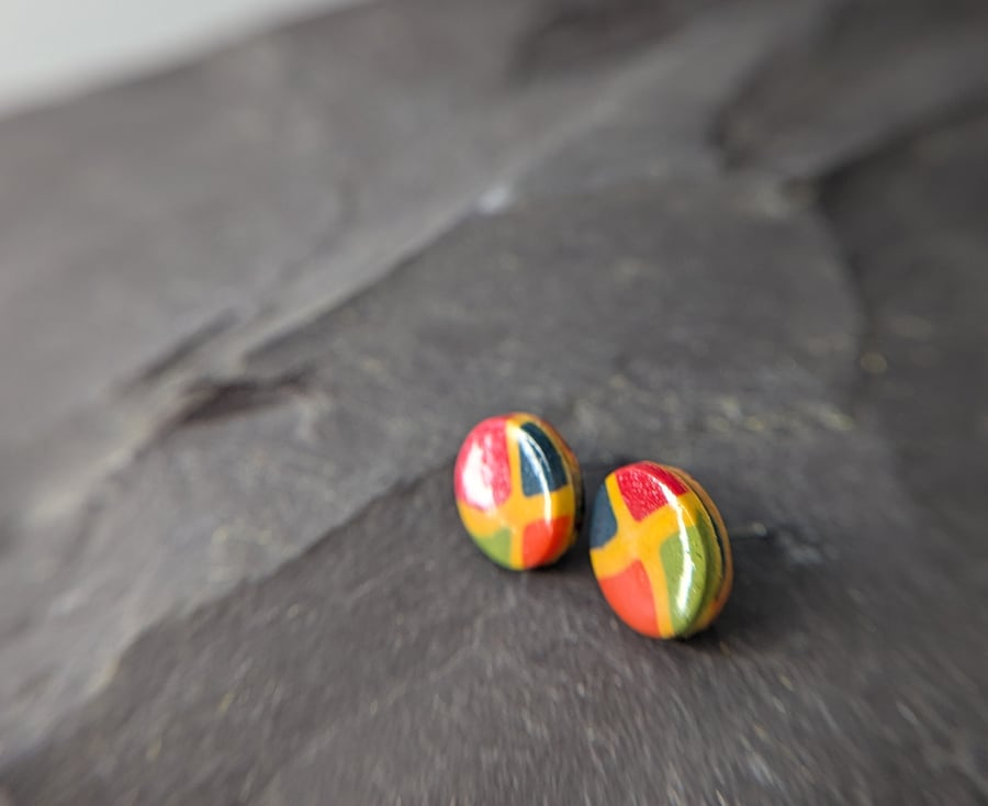 Autumnal stud earrings
