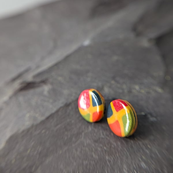 Autumnal stud earrings