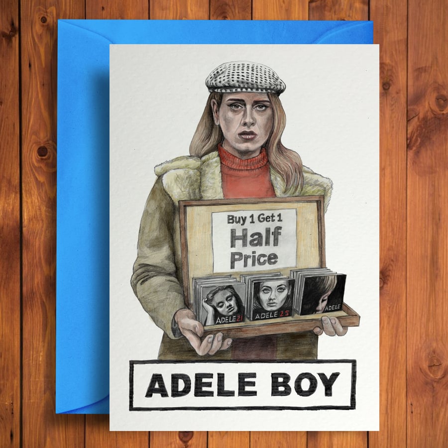 Adele Boy - Funny Birthday Card