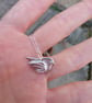 Silver bird pendant made from silver clay - Image 4