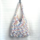 Crochet Cotton Hobo Bag: Handmade Boho Market Tote 100% Cotton