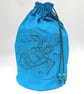 Turtle Swirls Embroidered Project Bag - Image 3