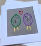 Love embroidered character card. - Image 3