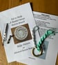 Kit for a Beaded Dorset Button Brooch, Ridge Design BR8 - Image 1