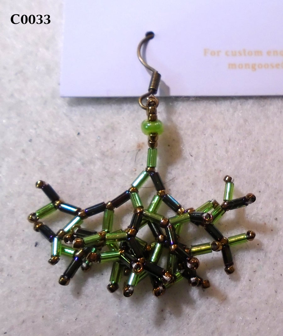 Fractal-style earrings (customisable)