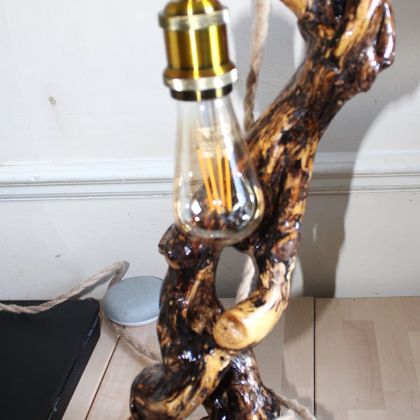 Floor lamp, Lampshade For Floor Lamp, Driftwood Table Lamp, Wooden Floor Lamp