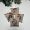 Lavender Sachets: Robin Cotton Rich Linen Fabric, Sleep, Room Freshener, Nature