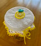 Crochet Lemon Jam Jar Lid Cover - Image 2