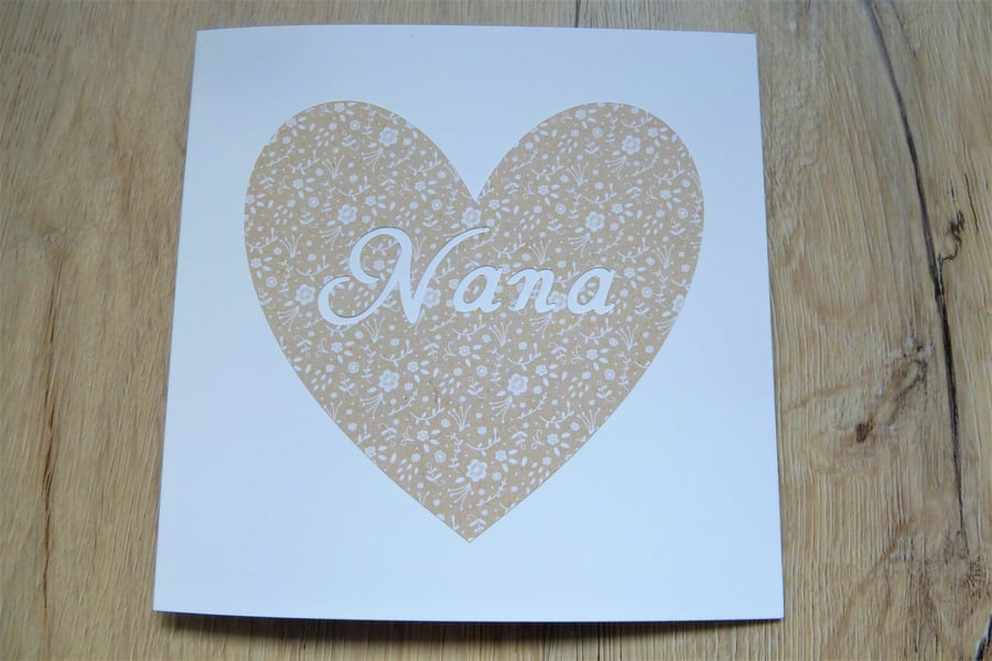 nana heart card