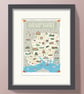 Hampshire illustrated map poster A2, New Forest - Image 4