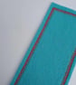 Bookmark - Tropical Coral Reef Fish fabric,  backed with wool felt - Image 3