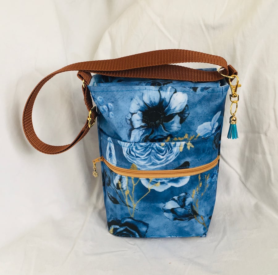 Ocean Blue Crossbody Bag, Small Bag, Unique Cross body Bag, Gift Ideas.