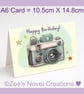 Camera Birthday Card A6 10.5cm x 14.8cm - Image 3