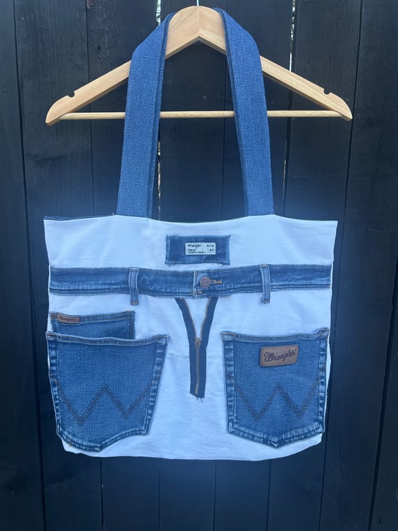 Denim Wrangler tote bag - Upcycled