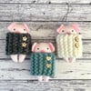 Pig in a hand-knitted blanket Decoration 