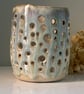 Handmade ceramic candle holder, ceramic luminary  - Image 8