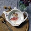 Wood Mouse on Toadstool Bone China Teabag Tidy