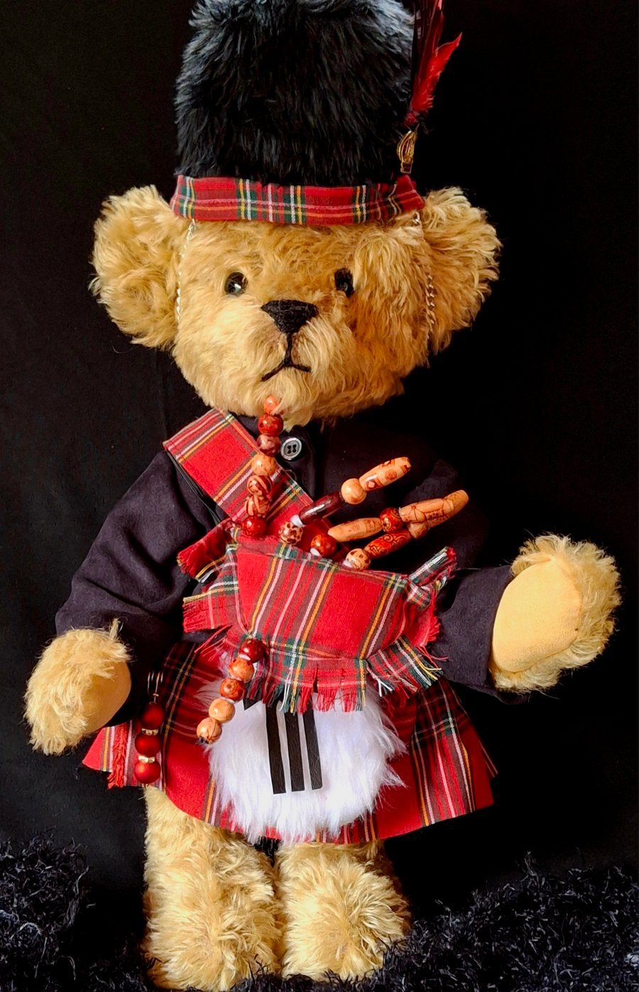 Hamish McSnuggles a Hand Sewn Mohair Teddy Bear