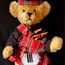 Hamish McSnuggles a Hand Sewn Mohair Teddy Bear