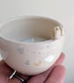 Handmade Tealight with Owl Bird Couple, Hearts & birdprints. Wedding Gift - Image 6