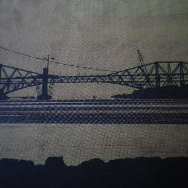  The Iron Bridge,A4 unframed ,mounted, free hook & easel, free shipping Ref 4023