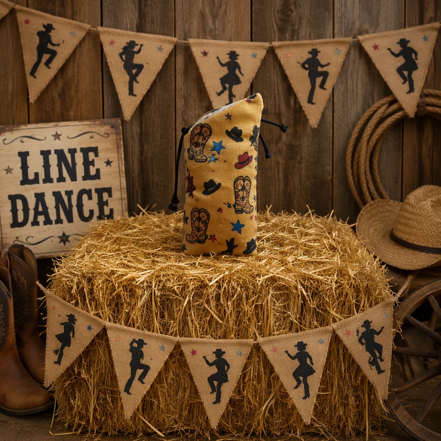 Line Dancing Themed Glasses Case 