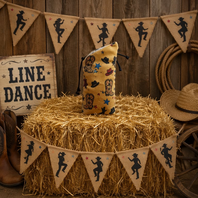 Line Dancing Themed Glasses Case 