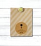 Yellow Shell Fan Fabric Covered Buttons, Set of 4, 20.5mm and 25.5mm - Image 4