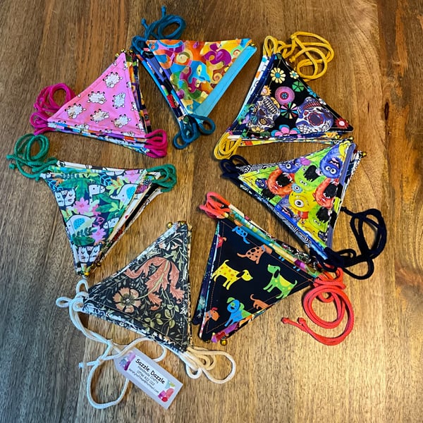 Handmade fabric Bunting
