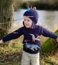 Dinosaur Child's Sweater and Hat - Jurassic - Digital Knitting Pattern - Image 6