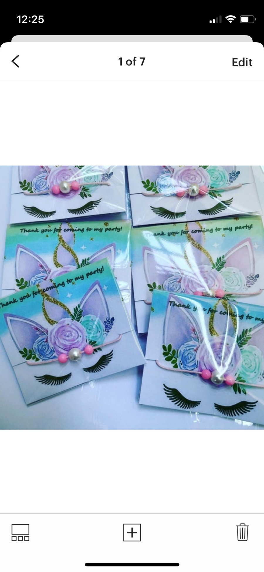 Unicorn party bag wish bracelets bundle x6 thank you for coming to my party gift