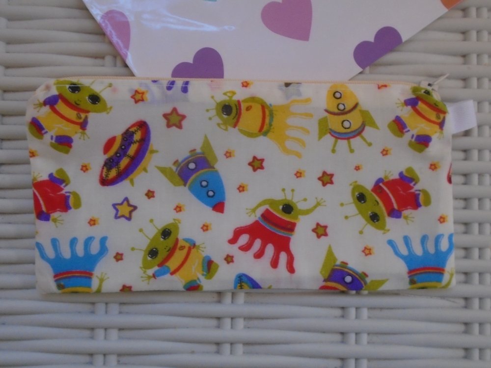 Aliens Pencil Case or Small Bag.