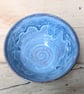 Wavy pale blue medium bowl (straighter sides) - Image 3