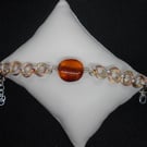 Amber pebble bracelet