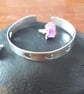 Silver heart bangle - Image 1