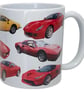 Ferrari Classic Cars - 11oz Ceramic Mug - Gift for Car Enthusiast