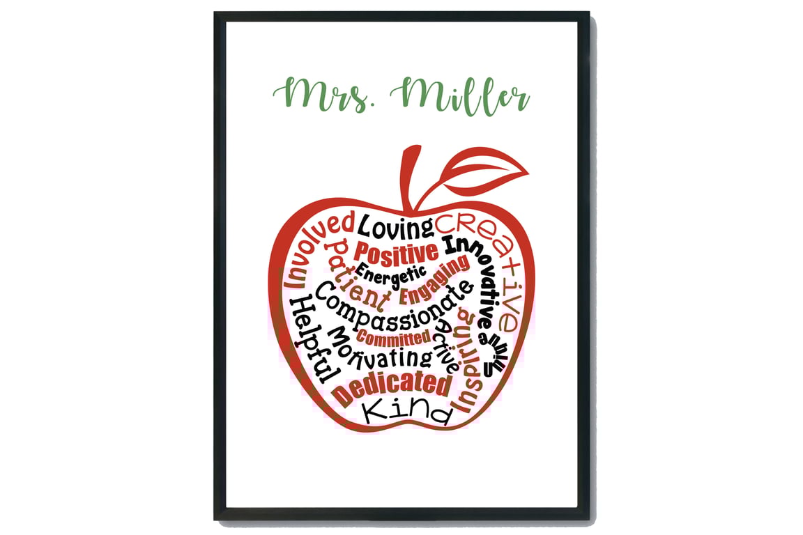 Teachers thank you gift, custom teacher gift, teacher appreciation gift