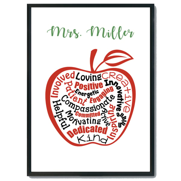 Teachers thank you gift, custom teacher gift, teacher appreciation gift