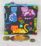 Small purse, coin purse, cats. - Image 1