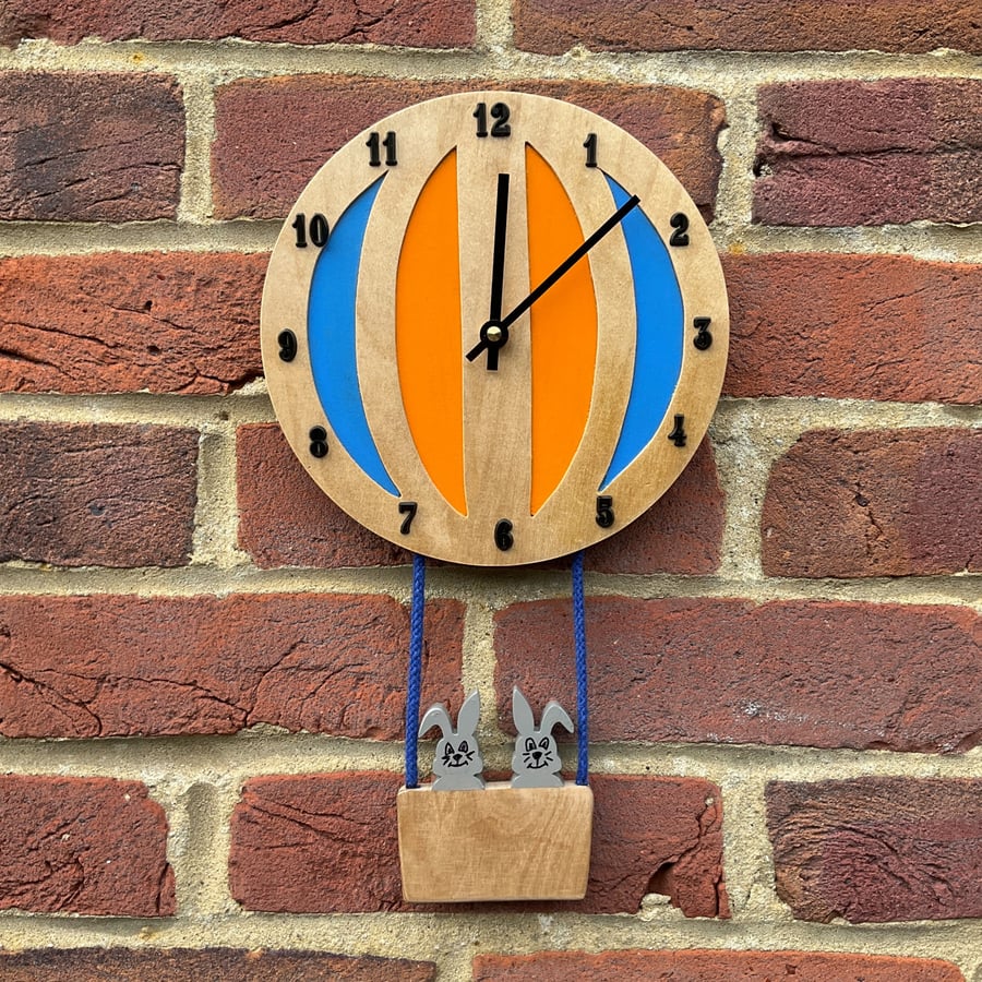 Image of Wooden Balloon Clock