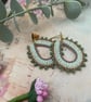 Teardrop beaded dangle earrings, hoop, teenage girl gift, mum, girlfriend, boho  - Image 3